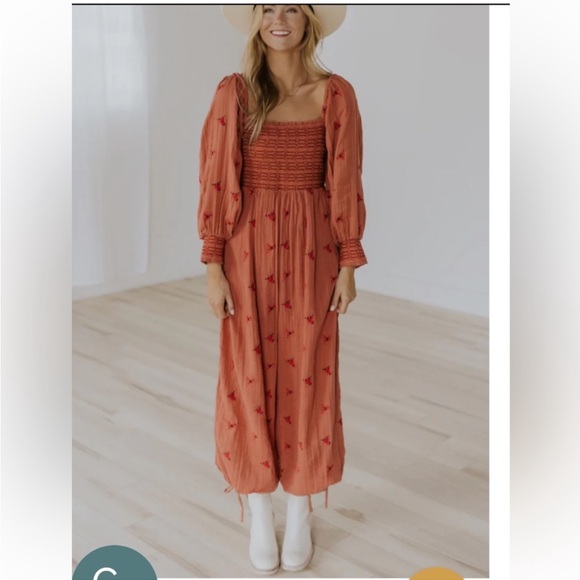 NWT Free People
Dahlia Smocked Jumpsuit - Picture 2 of 11